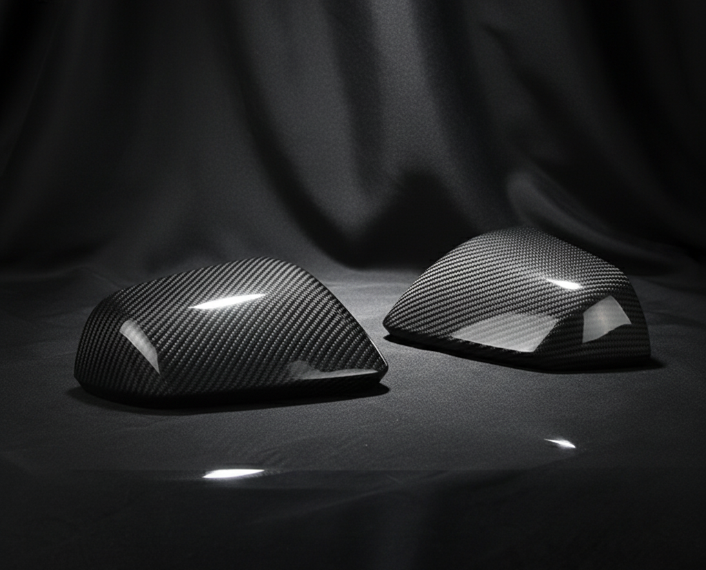 Carbon Fiber Mirror Covers — Fits Ford Mustang 2015–2023 | Revtra Performance™