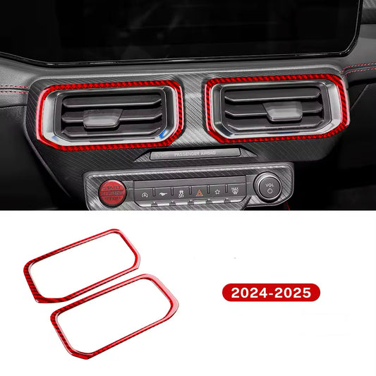 Carbon Fiber AC Vent Trim – Mustang 2024+ (S650)