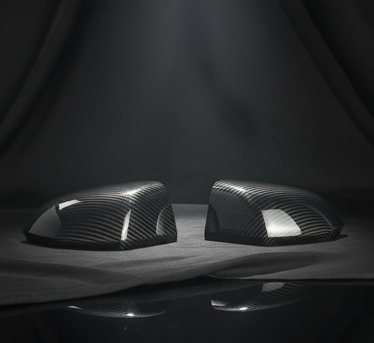 Carbon Fiber Mirror Covers — Fits Ford Mustang 2015–2023 | Revtra Performance™