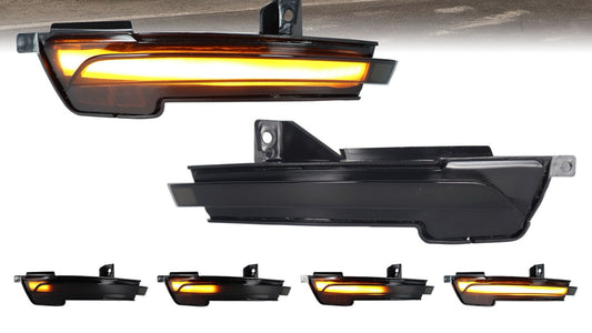 Dynamic LED Mirror Turn Signal Lights for Ford Mustang (2015-2022) — Sequential Amber Upgrade