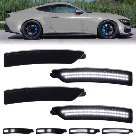 2024-2025 Ford Mustang S650 LED Side Marker Lights (White)