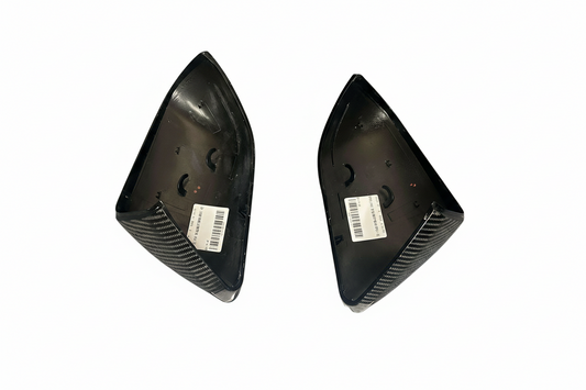 Real Carbon Fiber Mirror Caps for 2015–2023 Mustang (Full Replacement – OEM Fit)