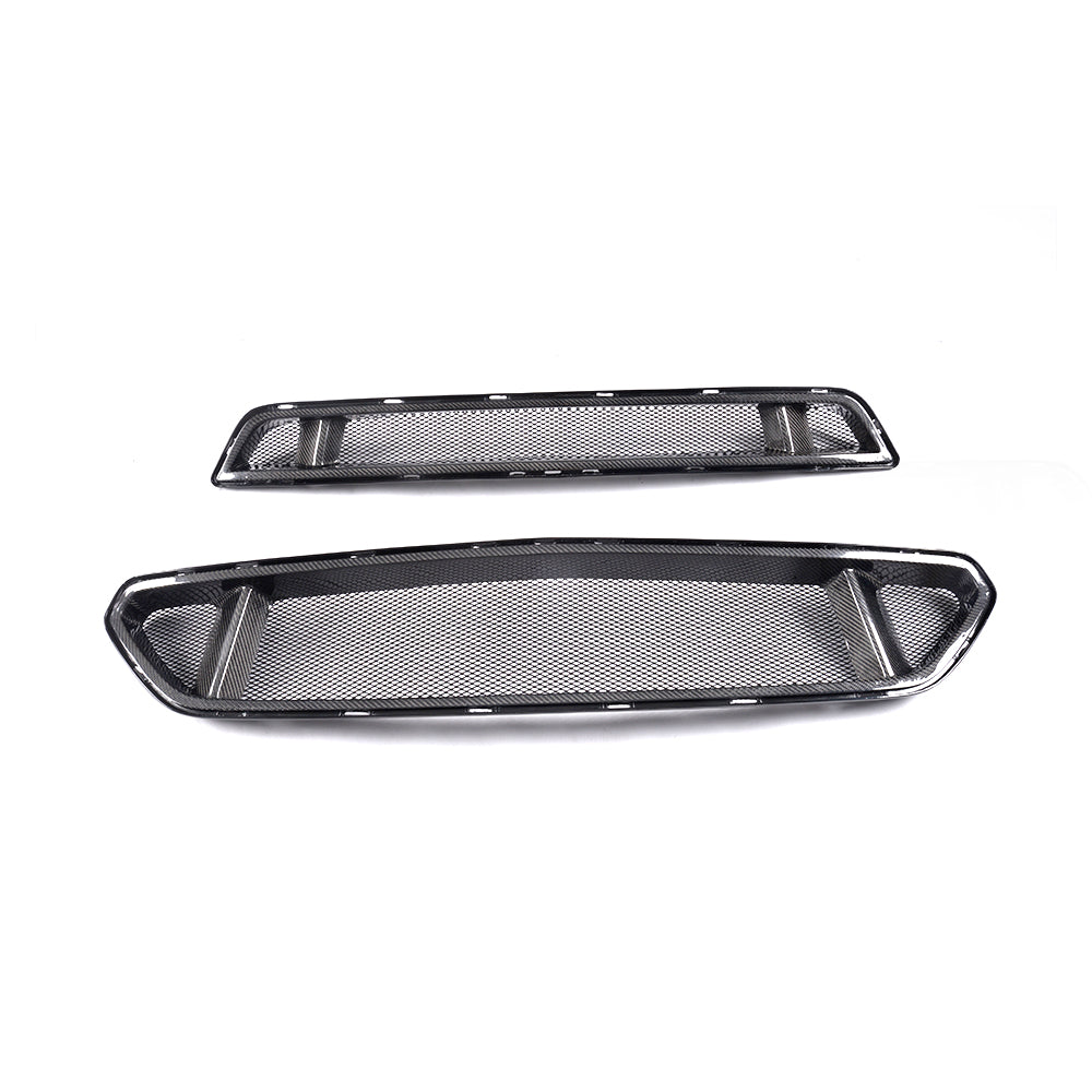 Carbon Fiber Front Grille Set – 2015–2017 Ford Mustang GT / GT350 Style