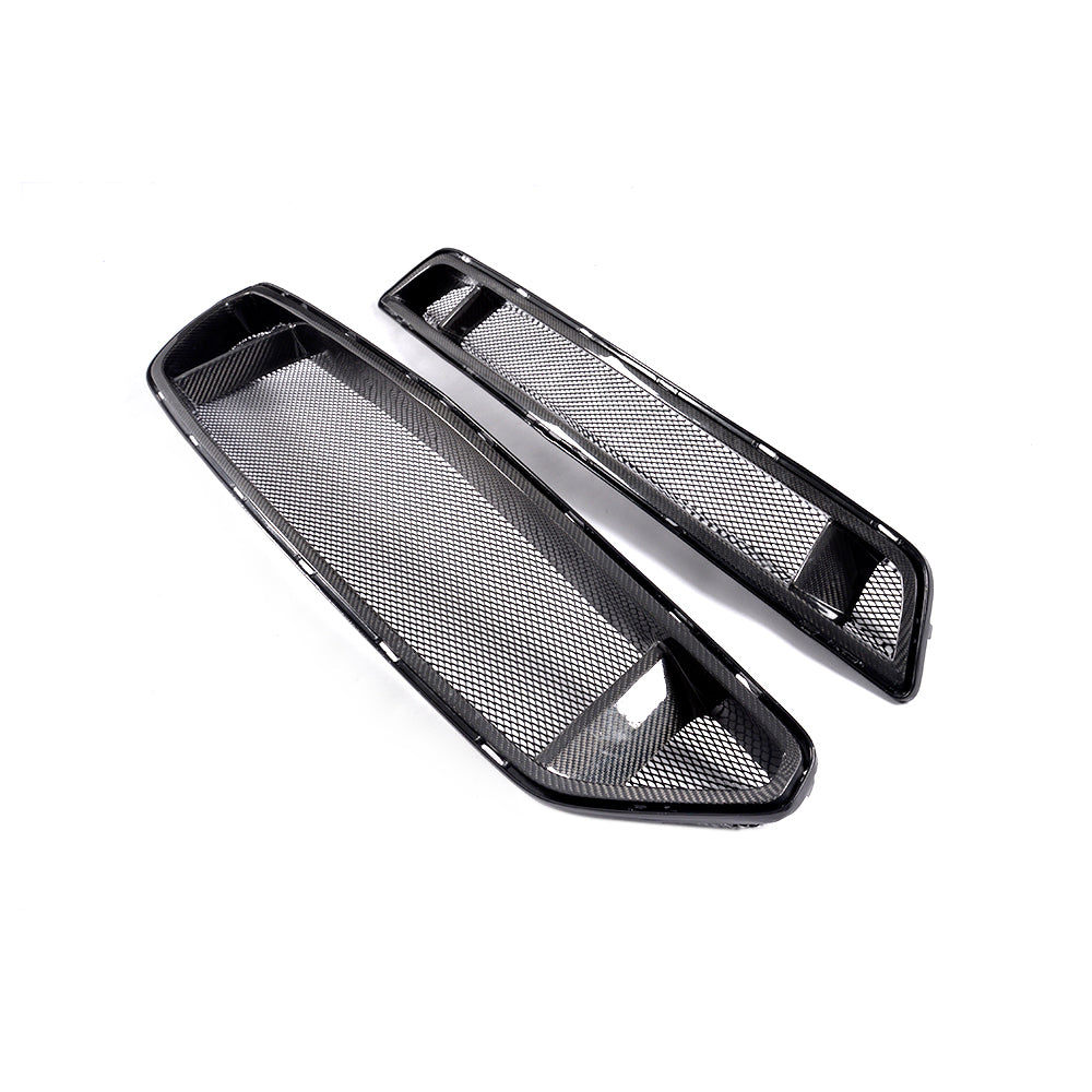 Carbon Fiber Front Grille Set – 2015–2017 Ford Mustang GT / GT350 Style