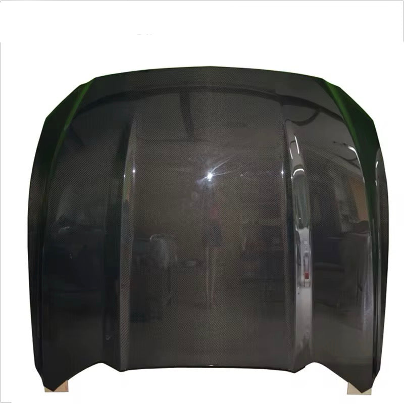 Carbon Fiber (No vents) OEM Hood – 2015-2017 Mustang