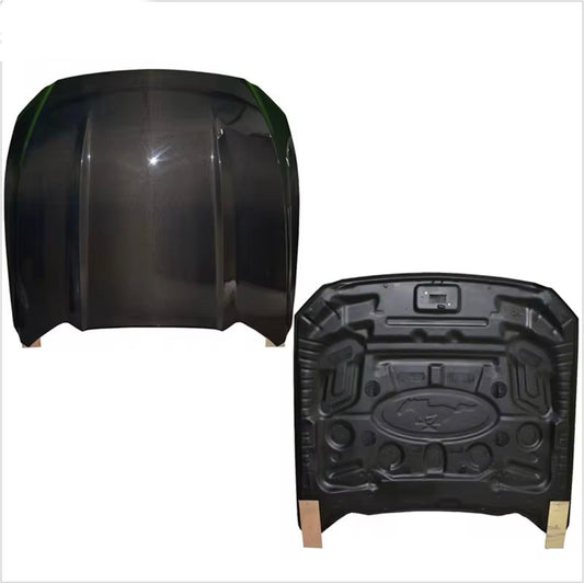 Carbon Fiber (No vents) OEM Hood – 2015-2017 Mustang