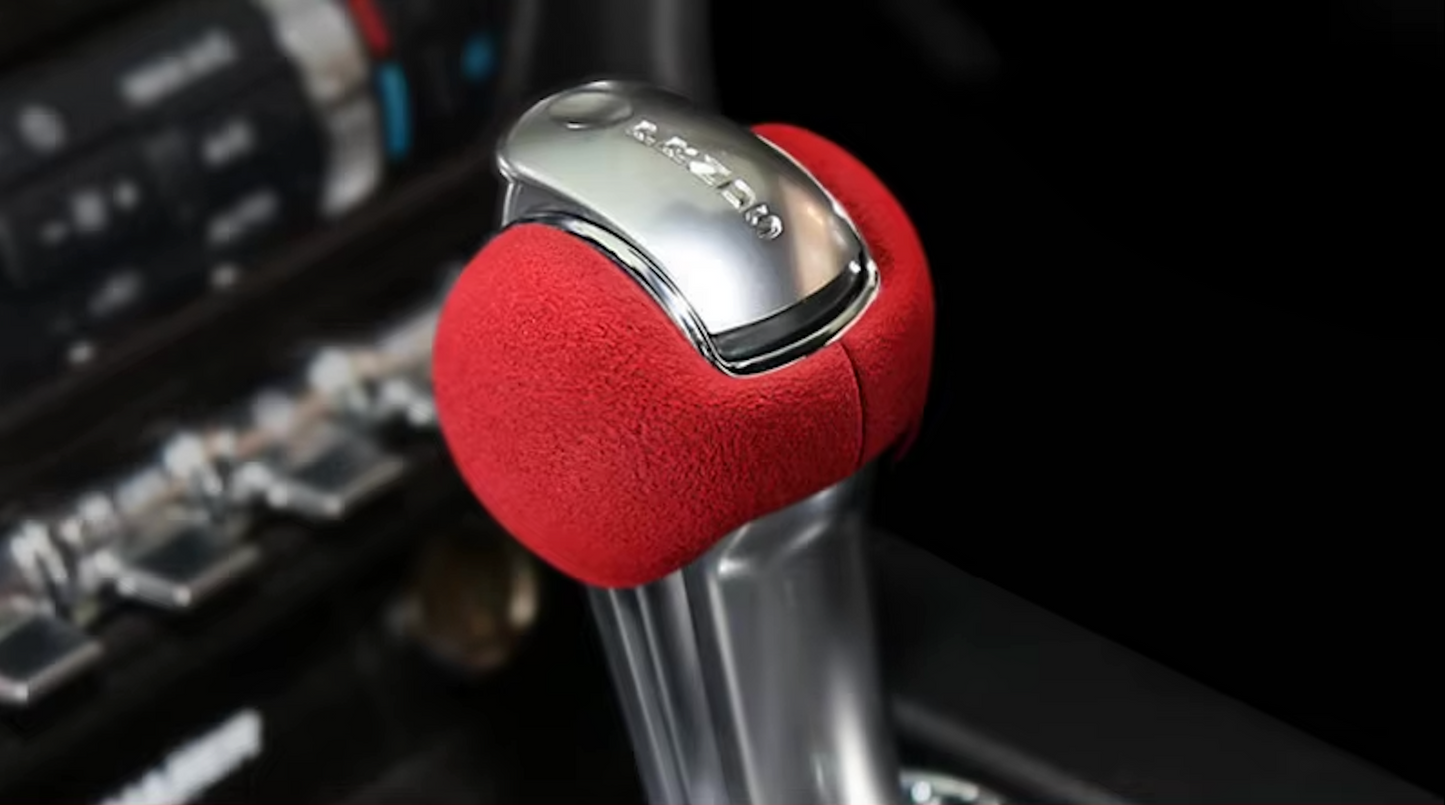 Alcantara Shift Knob Cover & Console Trim — Ford Mustang 2015–2023 | Revtra Performance™