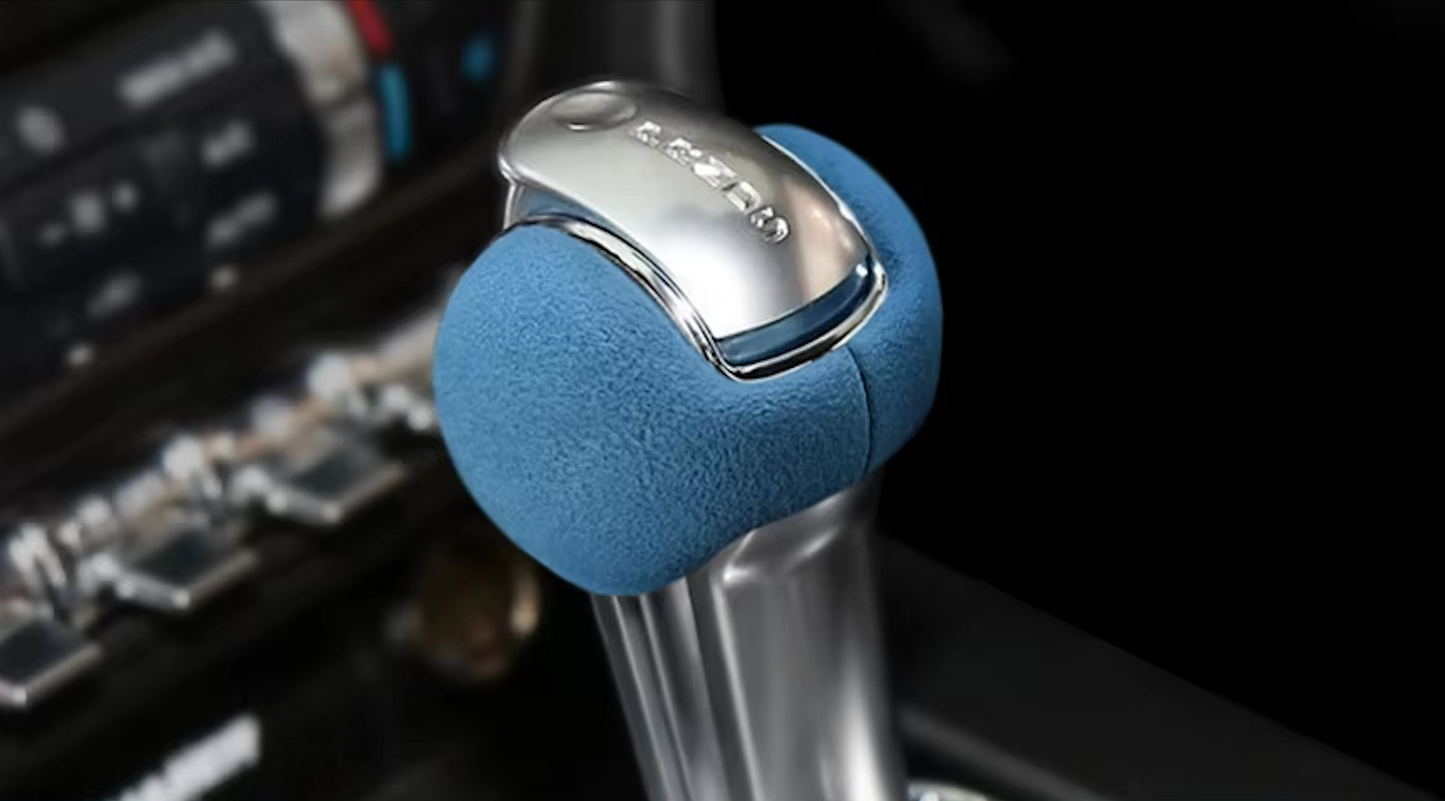 Alcantara Shift Knob Cover & Console Trim — Ford Mustang 2015–2023 | Revtra Performance™