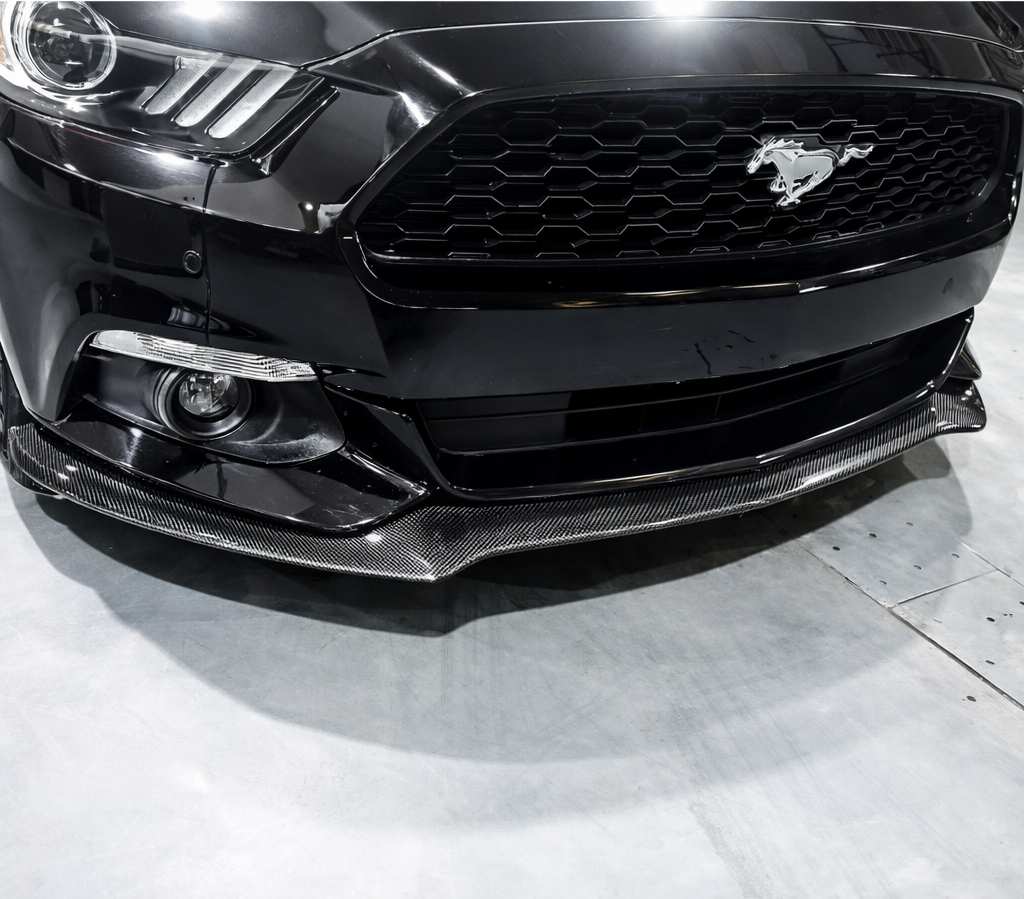 S550 Carbon Fiber Front Bumper Lip / Chin Spoiler — Ford Mustang 2015–2017 | Revtra Performance™