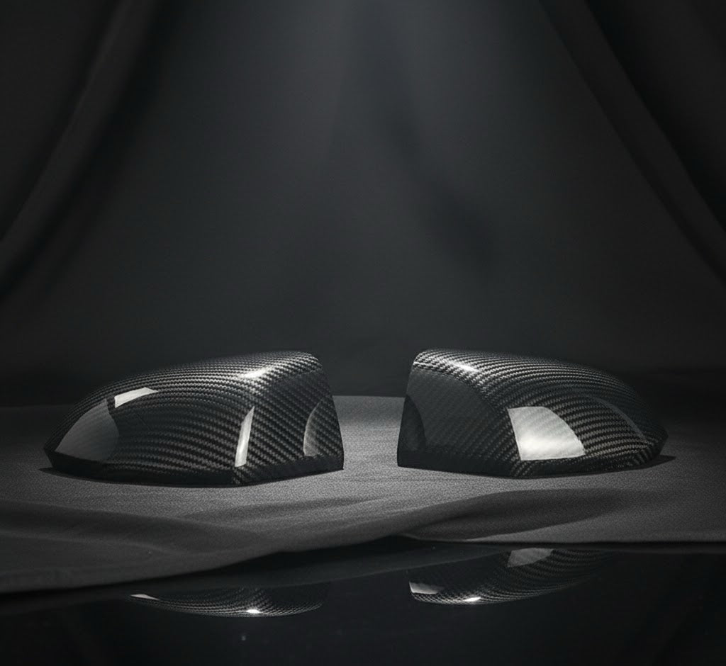 Carbon Fiber Mirror Covers — Fits Ford Mustang 2015–2023 | Revtra Performance™